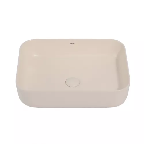 Раковина накладная ABBER Rechteck AC2202MBE светло-бежевая матовая, Выбрать цвет: Бежевый светлый матовый, изображение 3