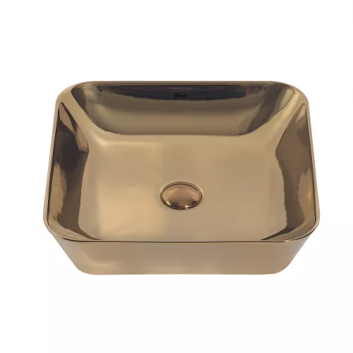 Раковина накладная ABBER Rechteck AC2205GG золото, Выбрать цвет: Золотой, изображение 3