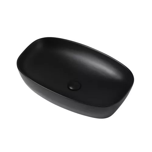Раковина накладная ABBER Rechteck AC2206MB черная матовая, Выбрать цвет: Черный матовый, изображение 2