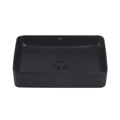 Раковина накладная ABBER Rechteck AC2207MB черная матовая, Выбрать цвет: Черный матовый, изображение 3