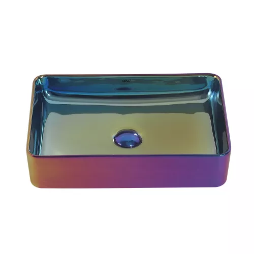 Раковина накладная ABBER Rechteck AC2207Regen хамелеон, Выбрать цвет: Хамелеон, изображение 2