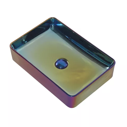 Раковина накладная ABBER Rechteck AC2207Regen хамелеон, Выбрать цвет: Хамелеон, изображение 3