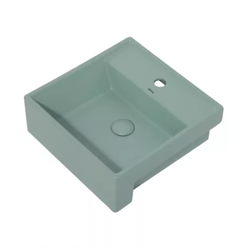 Раковина накладная ABBER Rechteck AC2208MCG светло-зеленая матовая, Выбрать цвет: светло-зеленый матовый, изображение 2