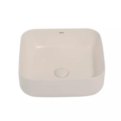 Раковина накладная ABBER Rechteck AC2211MBE светло-бежевая матовая, Выбрать цвет: Бежевый светлый матовый, изображение 2