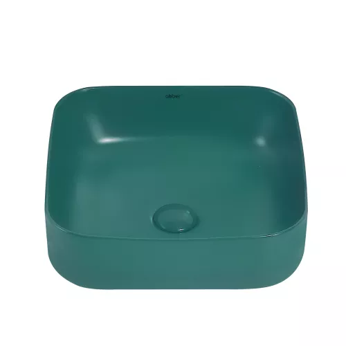 Раковина накладная ABBER Rechteck AC2211MBG темно-зеленая матовая, Выбрать цвет: Темно-зеленый матовый, изображение 3