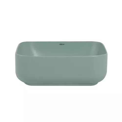 Раковина накладная ABBER Rechteck AC2211MCG светло-зеленая матовая, Выбрать цвет: светло-зеленый матовый, изображение 3