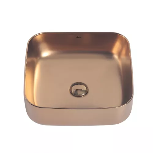 Раковина накладная ABBER Rechteck AC2211MRG розовое золото матовое, Выбрать цвет: Розовое золото, изображение 2