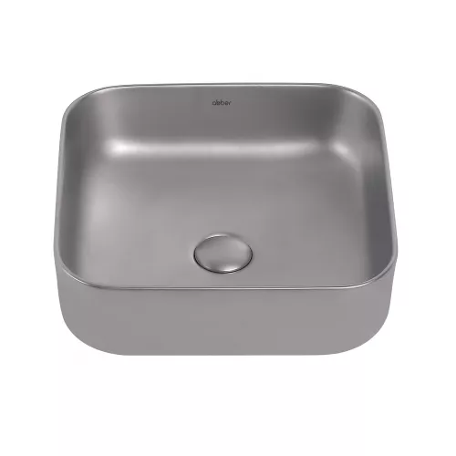Раковина накладная ABBER Rechteck AC2211MS серебро матовое, Выбрать цвет: Серебро матовое, изображение 2
