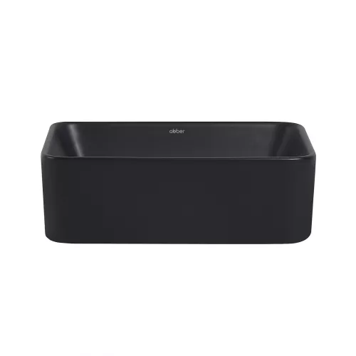 Раковина накладная ABBER Rechteck AC2213MB черная матовая, Выбрать цвет: Черный матовый, изображение 3