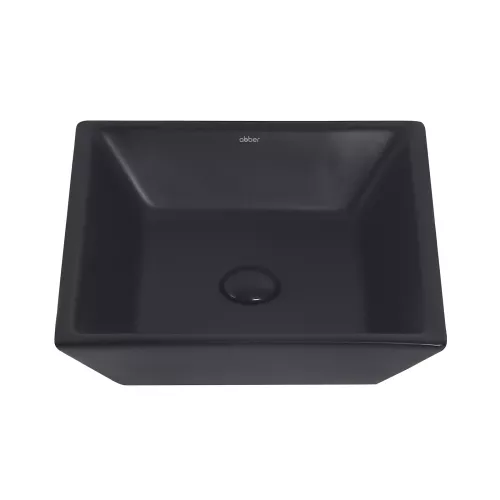 Раковина накладная ABBER Rechteck AC2214MB черная матовая, Выбрать цвет: Черный матовый, изображение 3