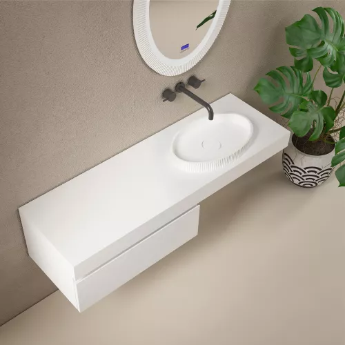 Раковина накладная ABBER Stein AS2603, Выбрать цвет: Белый, изображение 2