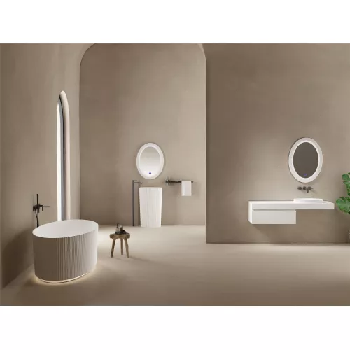 Раковина накладная ABBER Stein AS2603, Выбрать цвет: Белый, изображение 3