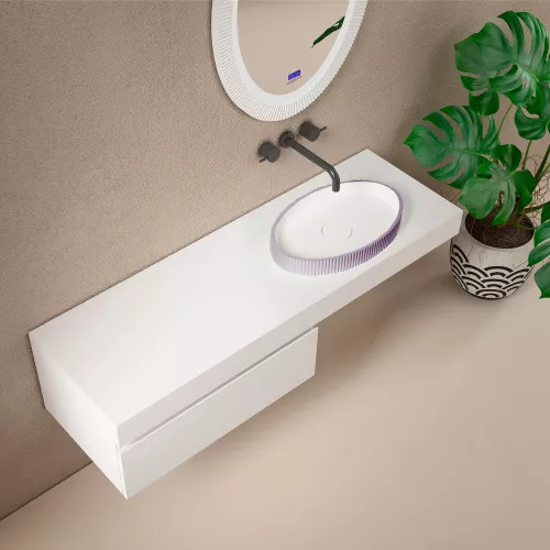 Раковина накладная ABBER Stein AS2603Violett фиолетовая, Выбрать цвет: Фиолетовый, изображение 2