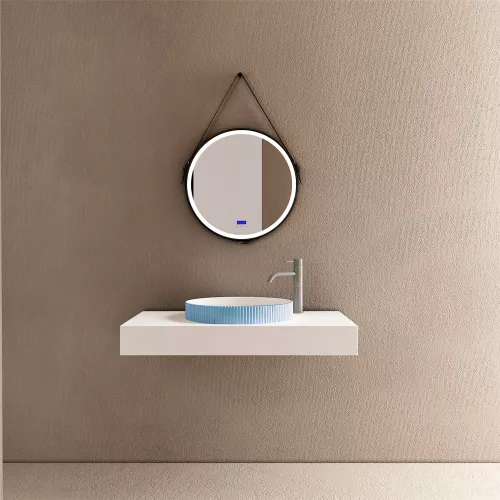 Раковина накладная ABBER Stein AS2604 Blau голубая, изображение 3