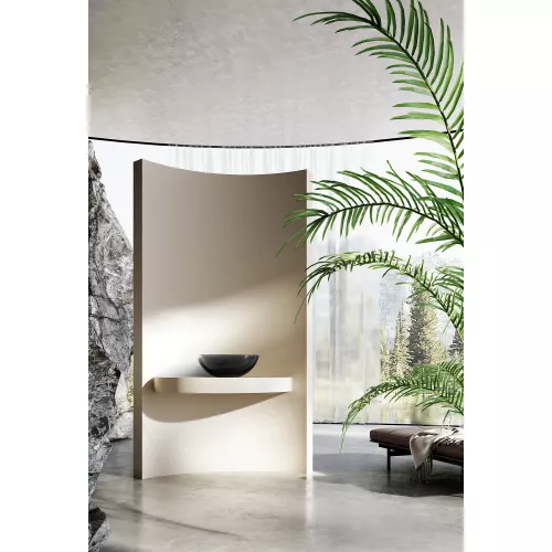 Раковина накладная прозрачная ABBER Kristall AT2806Onyx, Выбрать цвет: Чёрный, изображение 3