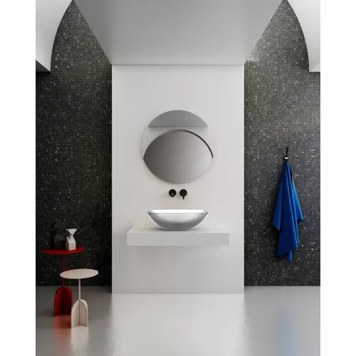 Раковина накладная прозрачная ABBER Kristall AT2809Perle, изображение 3