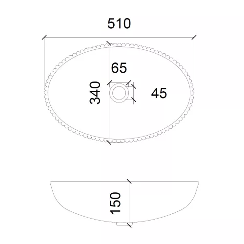 Раковина накладная стеклянная ABBER Glas AK2304 прозрачная, изображение 2