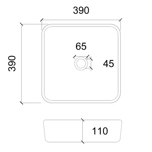 Раковина накладная стеклянная ABBER Glas AK2311 прозрачная, Выбрать цвет: Прозрачный, изображение 2