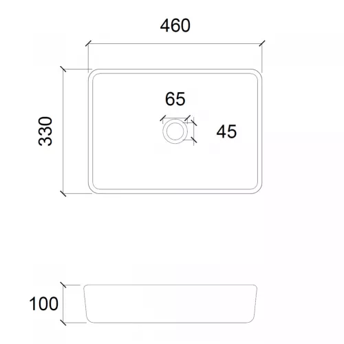 Раковина накладная стеклянная ABBER Glas AK2313 прозрачная, Выбрать цвет: Прозрачный, изображение 2