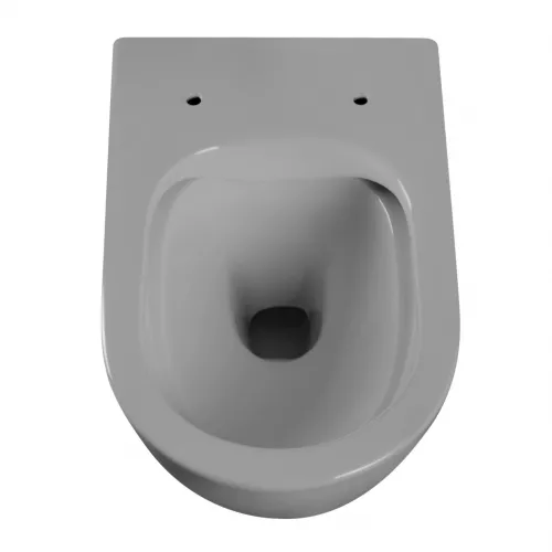 Унитаз ABBER Bequem AC1103MG подвесной серый матовый, безободковый, Выбрать цвет: Серый матовый, изображение 5
