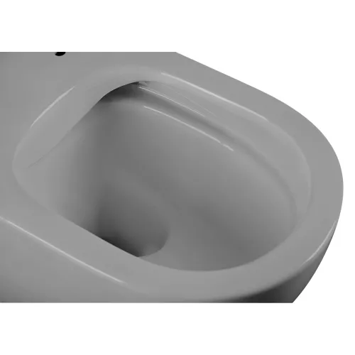 Унитаз ABBER Bequem AC1103MG подвесной серый матовый, безободковый, Выбрать цвет: Серый матовый, изображение 7