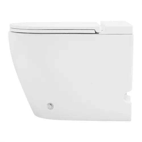 Унитаз ABBER Bequem AC1115P приставной белый с импульсным смывом, изображение 5