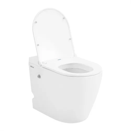 Унитаз ABBER Bequem AC1115P приставной белый с импульсным смывом, изображение 7