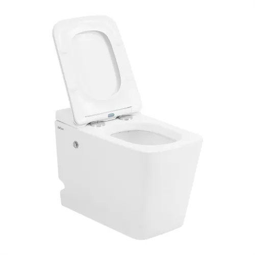 Унитаз ABBER Rechteck AC1213P приставной белый с импульсным смывом, изображение 8