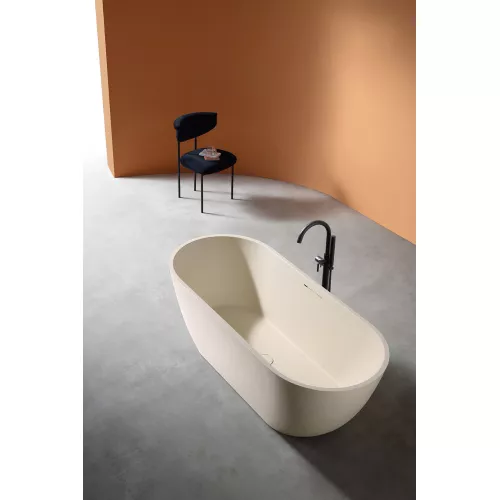 Ванна из искусственного камня ABBER Frankfurt  170х75  светло-бежевая матовая, Выбрать цвет: Светло-бежевый матовый, изображение 3