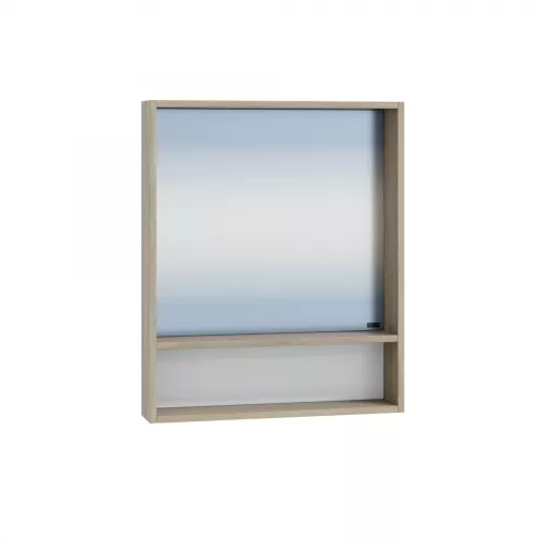 Мебель для ванной: Зеркало "Прима 50/60" дуб светлый НП 1 в магазине Акватория