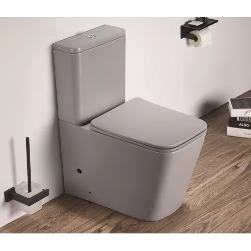 Унитаз напольный Ceramalux 2170AXMH, Выбрать цвет: Светло-серый матовый