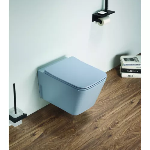 Унитаз подвесной Ceramalux 5170MHL, Выбрать цвет: Голубой матовый