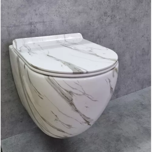 Унитаз подвесной Ceramalux 2213-K, изображение 2