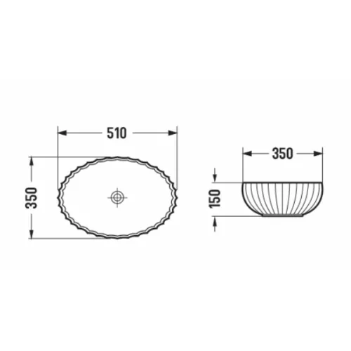 Раковина Ceramalux GL49A, Выбрать цвет: Графит, изображение 2