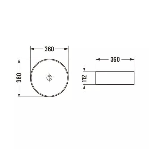 Раковина Ceramalux GL01, Выбрать цвет: Прзрачный, изображение 2