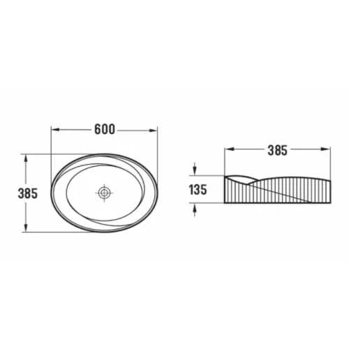 Раковина Ceramalux 78750MB, Выбрать цвет: чёрный матовый, изображение 2