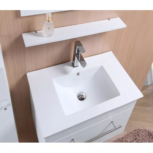 Умывальник CeramaLux 9090E/9080/9070E, Выбрать цвет: Белый, Выбрать размер: 91*47, изображение 3