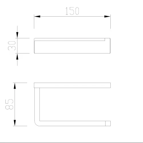 Бумагодержатель ABBER Westen AA1731B черный матовый, Выбрать цвет: Черный матовый, изображение 2