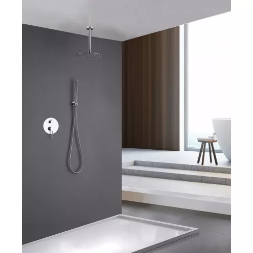 Душевая система ABBER Emotion AF8821 скрытого монтажа без излива, хром, Выбрать цвет: Хром, изображение 2