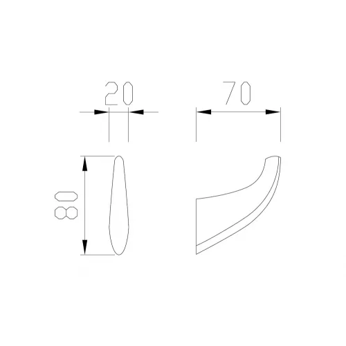 Крючок ABBER Nord AA1550 хром, Выбрать цвет: Хром, изображение 3