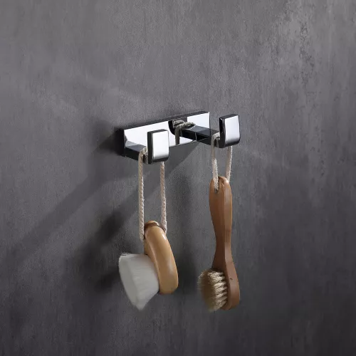 Крючок двойной ABBER Westen AA1750 хром, Выбрать цвет: Хром, изображение 2