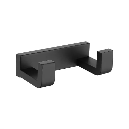 Крючок двойной ABBER Westen AA1750B черный матовый, Выбрать цвет: Черный матовый