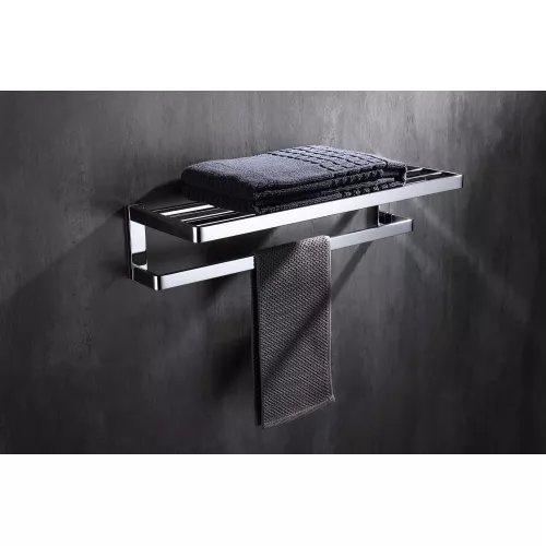 Полка для полотенец ABBER Westen AA1758 хром, Выбрать цвет: Хром, изображение 2