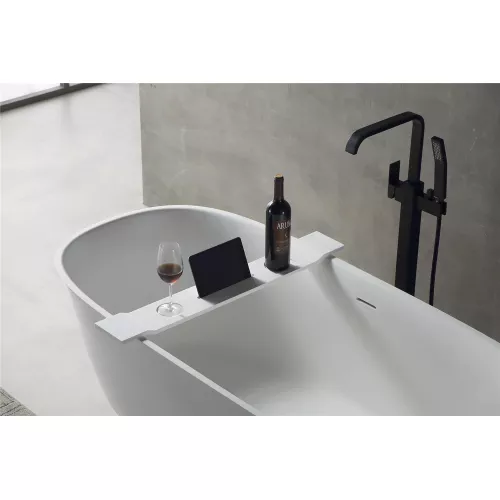 Полка для ванны ABBER Stein AS1601 белая, Выбрать цвет: Белый, изображение 2