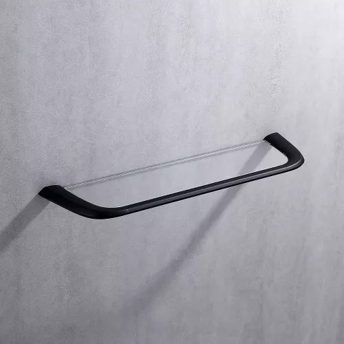 Полка стеклянная ABBER Nord AA1555B черная матовая, Выбрать цвет: Черный матовый, изображение 2