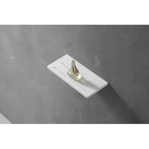 Полочка для ванной комнаты ABBER Stein AS1653 белая, Выбрать цвет: Белый, изображение 2