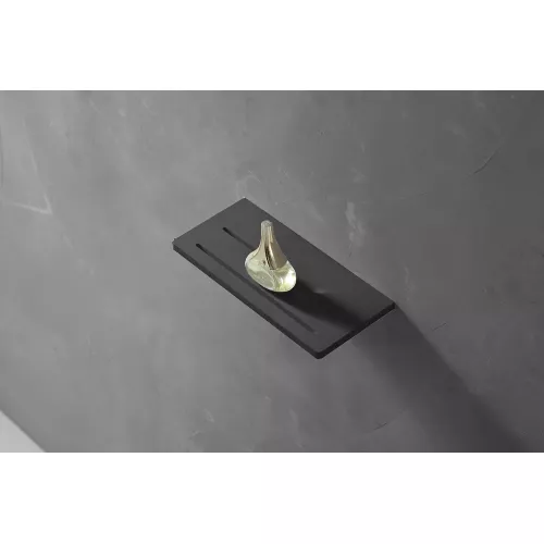 Полочка для ванной комнаты ABBER Stein AS1653MB черная матовая, Выбрать цвет: Черный матовый, изображение 2