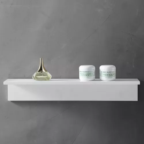 Полочка для ванной комнаты ABBER Stein AS1654 белая, Выбрать цвет: Белый