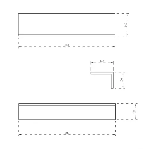 Полочка для ванной комнаты ABBER Stein AS1654 белая, Выбрать цвет: Белый, изображение 3
