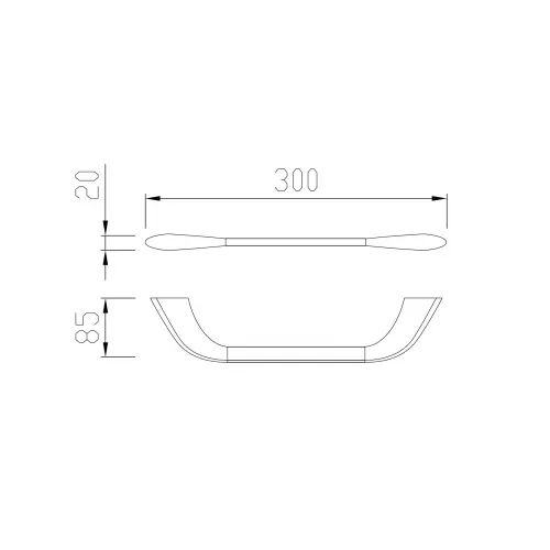 Полотенцедержатель ABBER Nord AA1551B черный матовый, Выбрать цвет: Черный матовый, изображение 3